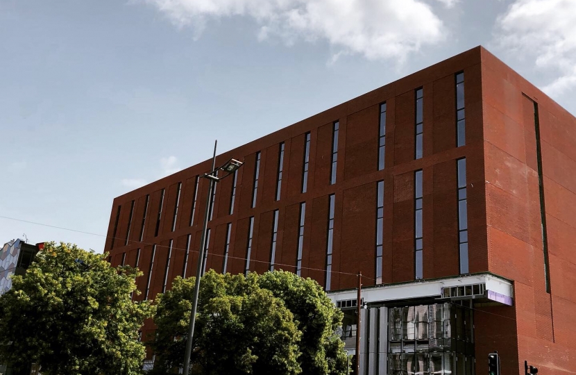 Exterior of the new Hilton Garden Inn, Stoke-on-Trent 