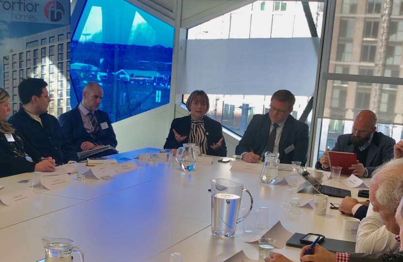 Hosting a business roundtable at Smithfield One this week.