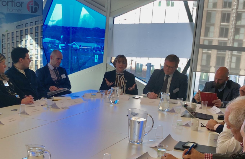 Hosting a business roundtable at Smithfield One this week.