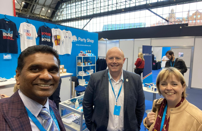 With Cllrs Chandra Kanneganti and Dave Evans 