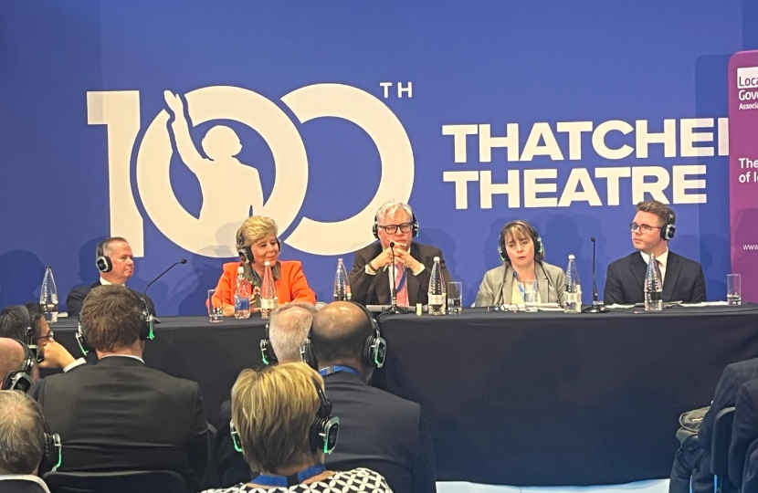 Abi Brown taking part in the LGA Conservatives fringe