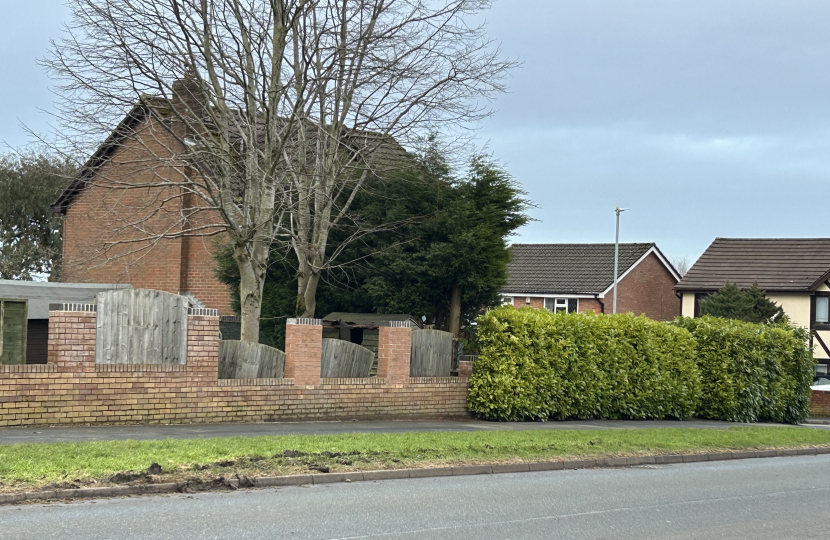 Damage to Lysander Road verge