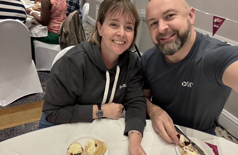 Abi and Steve Brown at the Big Centenary Tea Party
