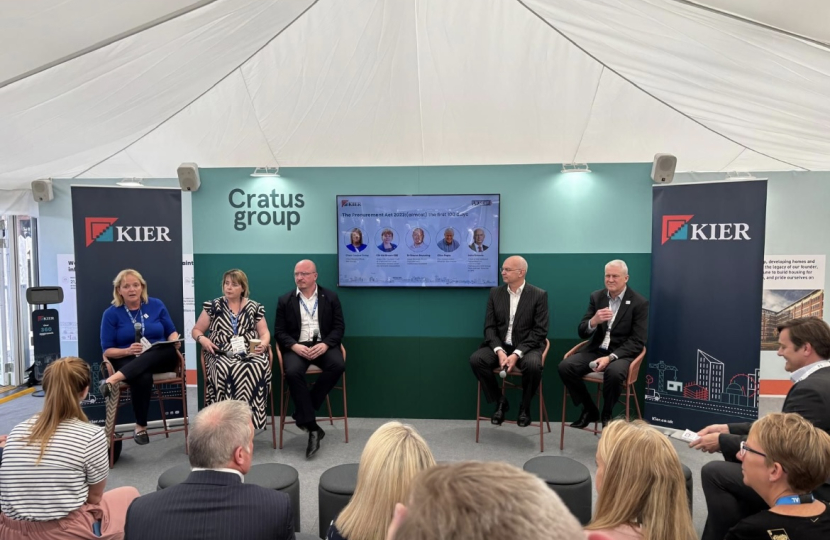 Taking part in a Kier panel on procurement