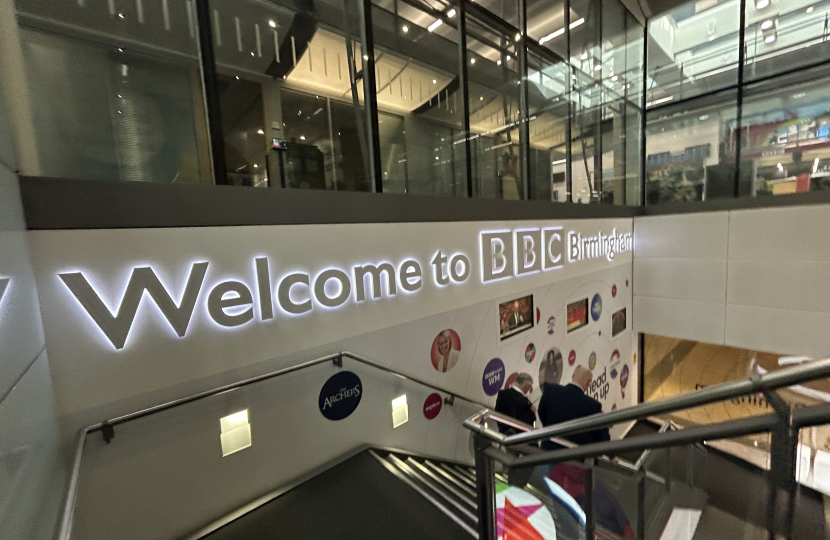 Another view of the BBC Birmingham reception