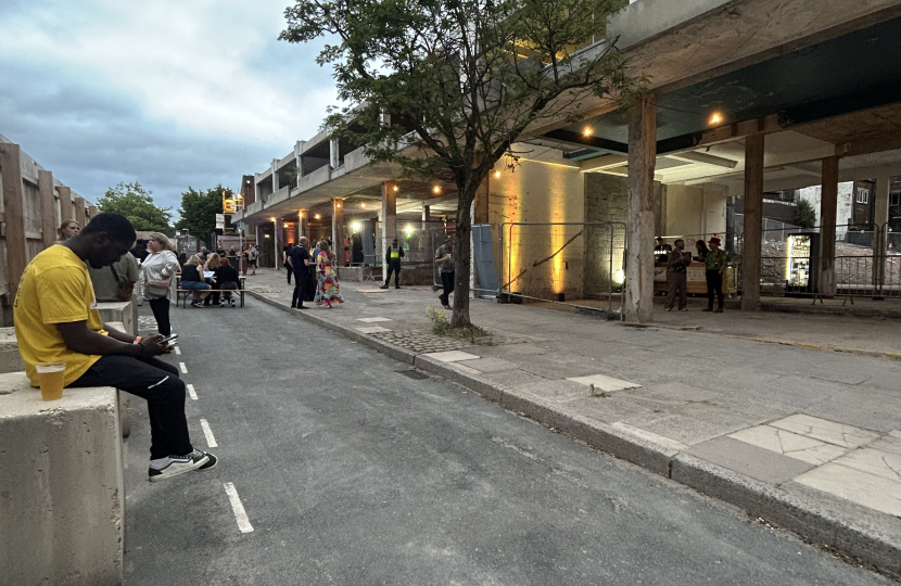 The site in all its development glory