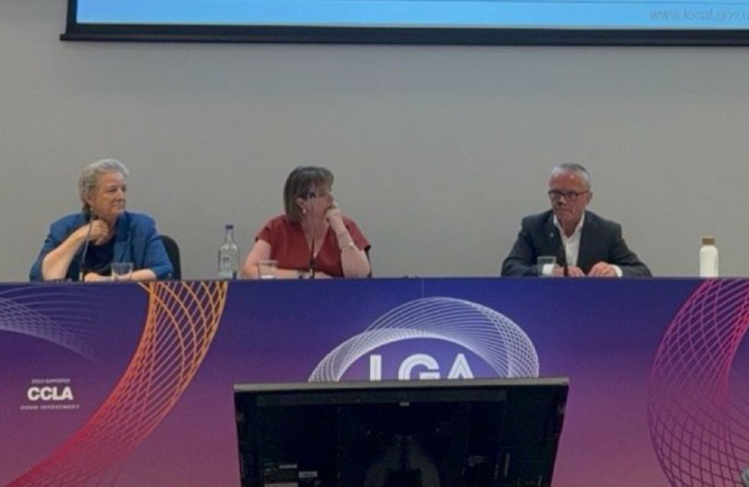 Abi Brown chairing a panel on local government assurance
