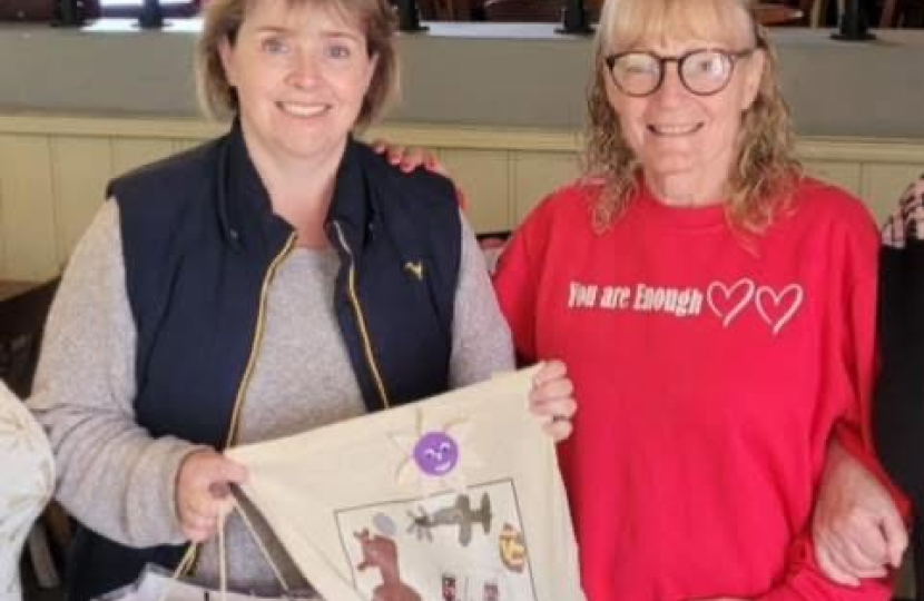 With Vic Byatt from the Friends & Neighbours Group