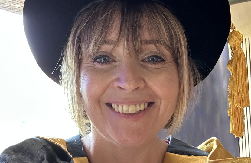 Selfie in the gap and gown