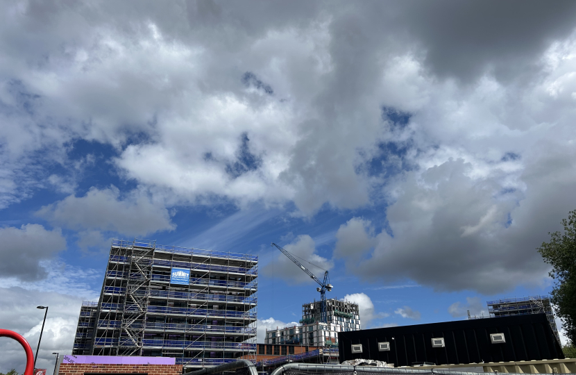 View from the top of the Lumina development.