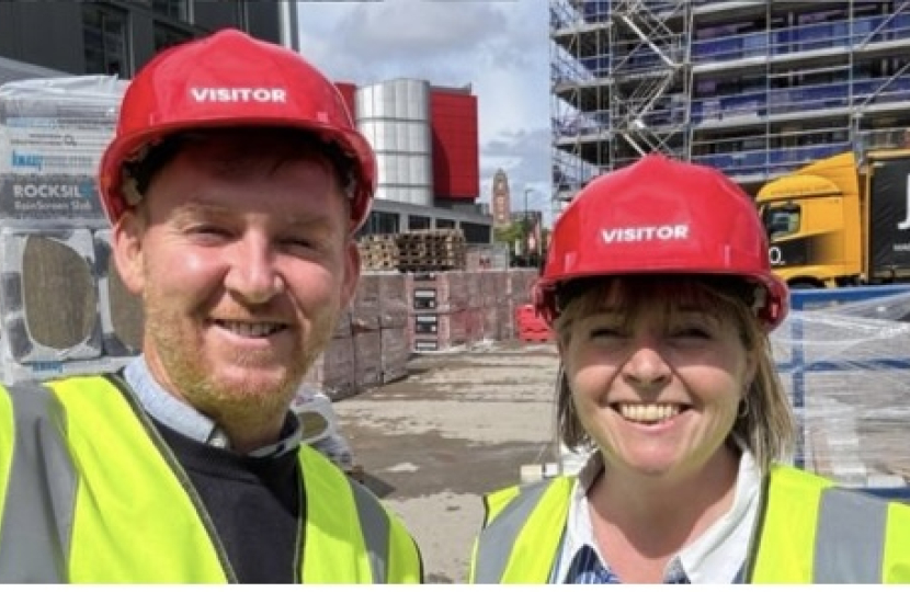 Abi Brown with Clarion Director of Communications Danny Thorpe