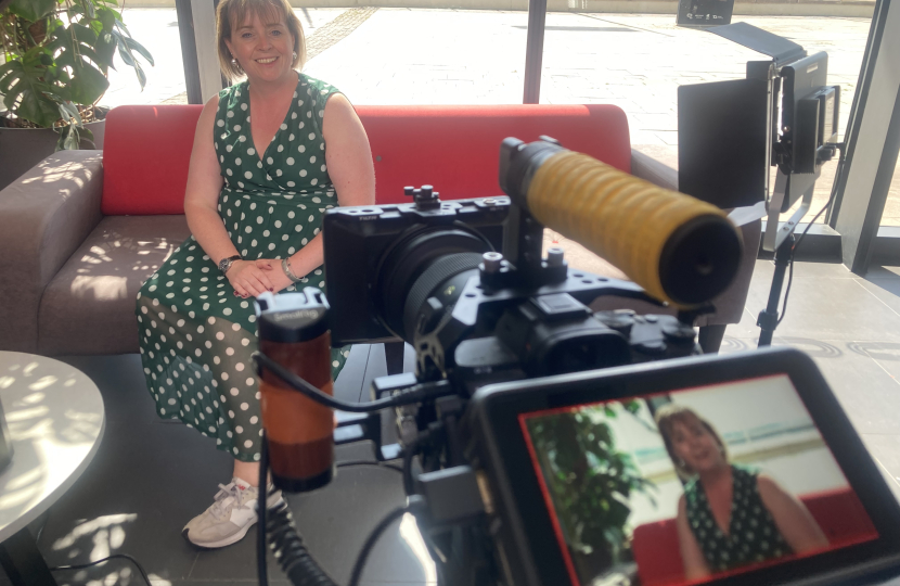 Recording some vox pops