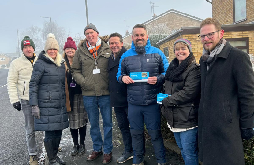 Door knocking in Stafford with Nigel Huddleston MP