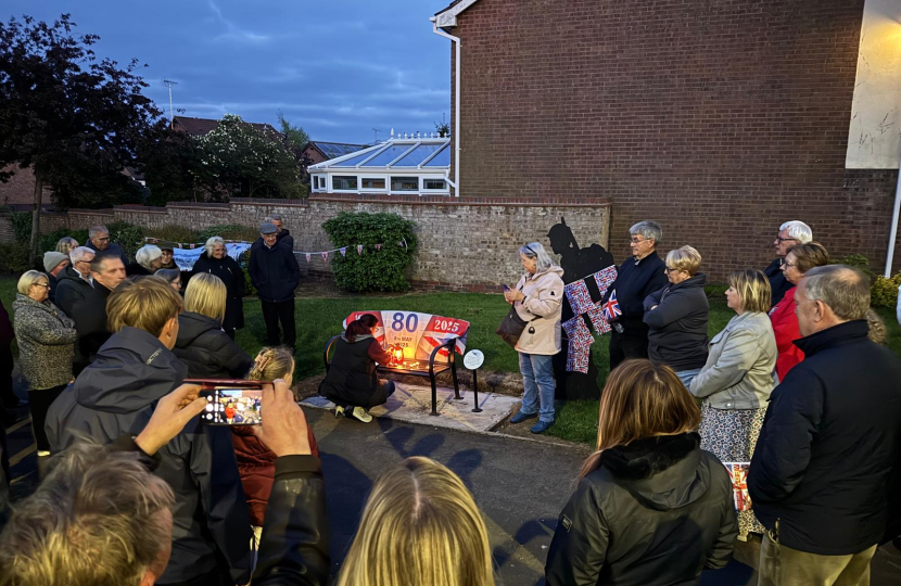 Residents gather to remember VE Day