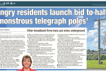 Local newspaper coverage of the campaign