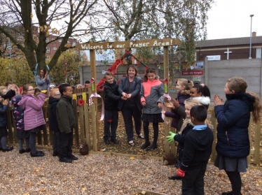Opening the Our Lady’s Catholic Academy Community Garden