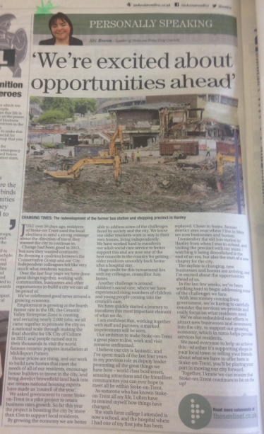 1st July 2019 Personally Speaking column in the Sentinel