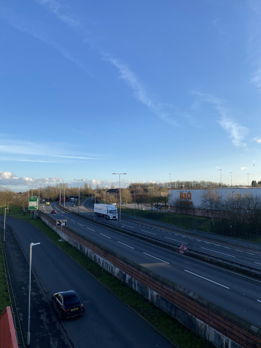 View of the A50 at Meir Park