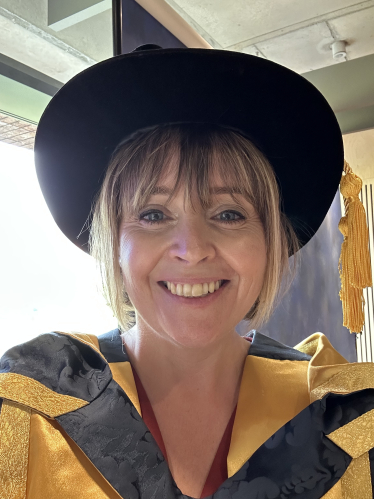 Selfie in the gap and gown