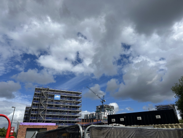 View from the top of the Lumina development.
