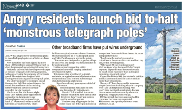 Local newspaper coverage of the campaign